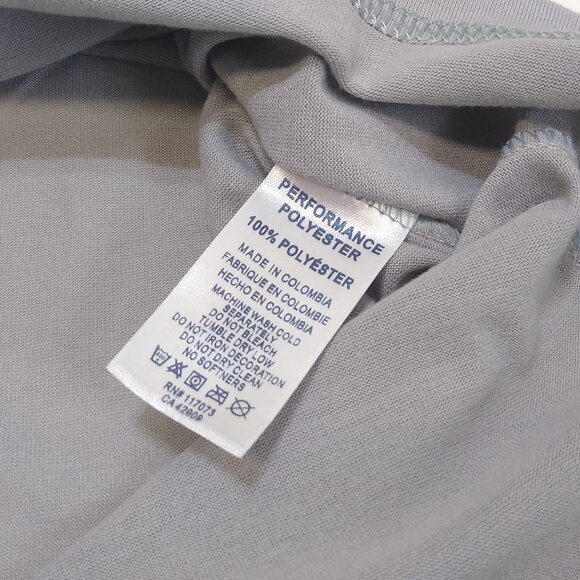 Vietnam Era Veteran Embossed Eagle VetFriends Gray Polo Vapor Apparel Shirt EUC - Picture 5 of 7